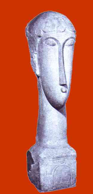 Oil painting:Stone Head. 1911