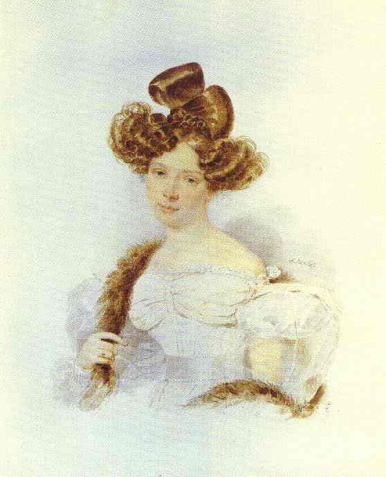 Oil painting:Portrait of a Young Lady. Late 1820
