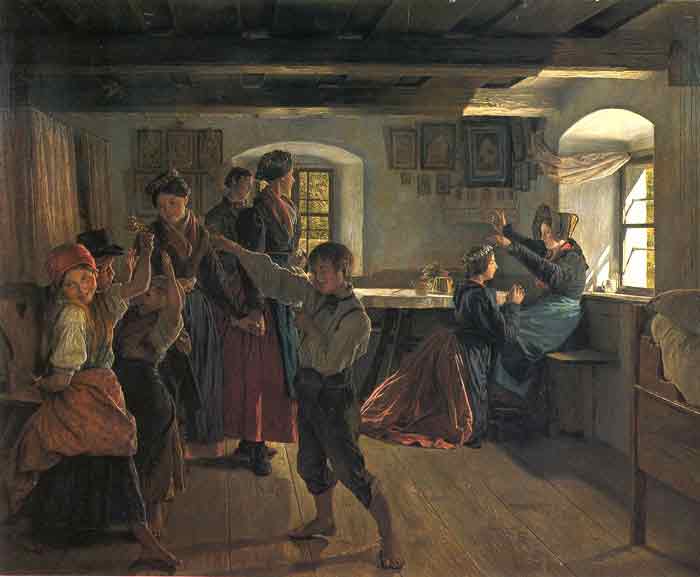 Oil painting for sale:Der Abschied der Braut, 1858