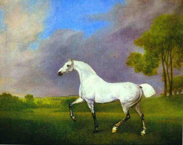 Oil painting:A Grey Horse. 1793