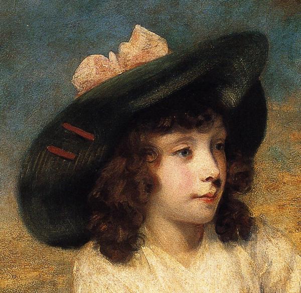 Oil painting:The Angerstein Children. Detail. 1783