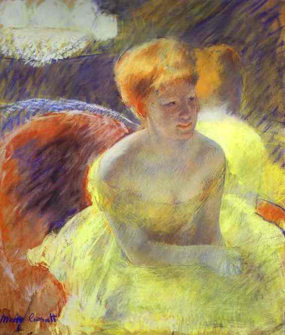 Oil painting:At the Theater (Woman in a Loge). 1879