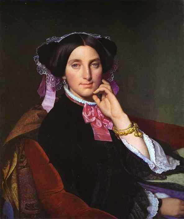 Oil painting:Portrait of Madame Gonse. 1845-1852