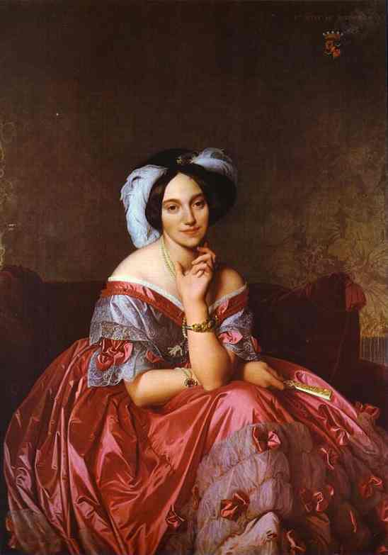 Oil painting:Portrait of Baroness James de Rothschild. 1848