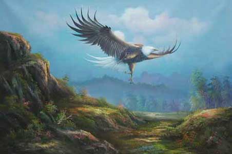 Oil painting for sale:birds-024