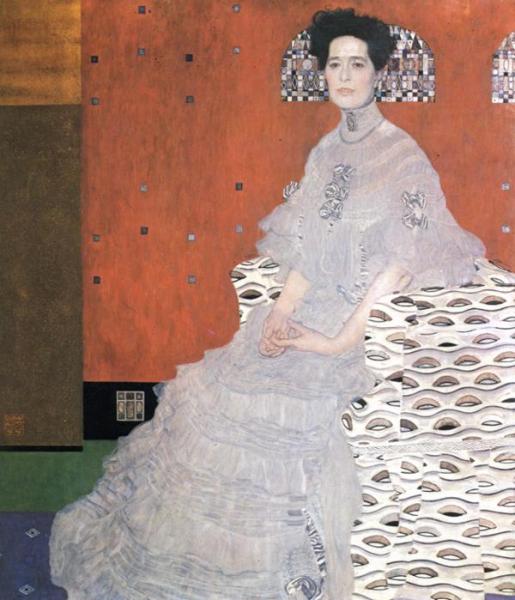 Oil painting:Portrait of Fritza Riedler. 1906