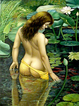 Nude in Pond