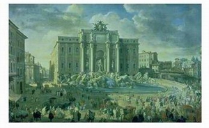 The Trevi Fountain in Rome, 1753-56