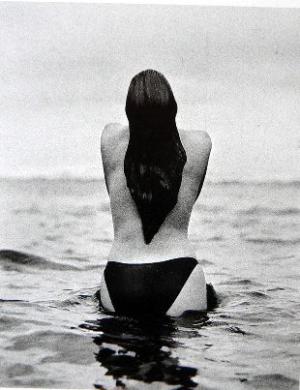 Woman in sea