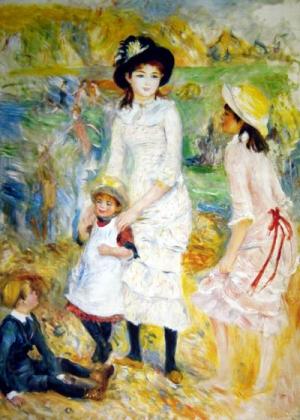 Children on the Seashore,Guernsey, 1883