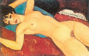 Red Nude (Nude on a Cushion) 1917