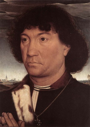 Portrait of a Man at Prayer before a Landscape c. 1480