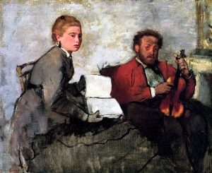 Violinist and Young Woman 1872