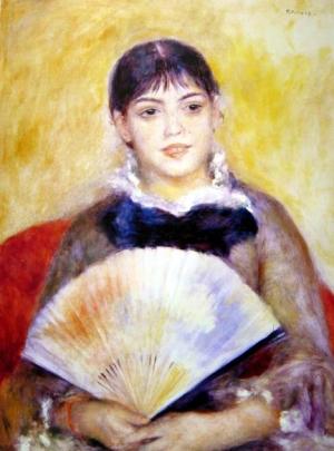 Girl with a Fan, c.1881