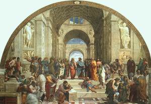 The School of Athens (from the Stanza della Segnatura), 1510-11