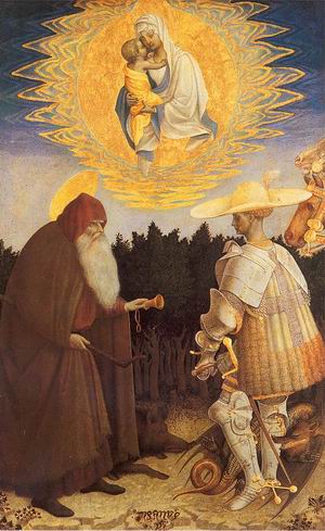 The Virgin & Child with Saints George & Anthony Abbot 1445