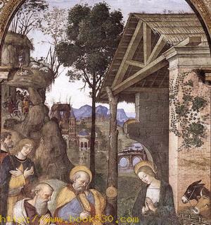 Adoration of the Christ Child (detail) c. 1490