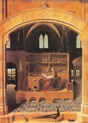 St. Jerome in his Study 1456