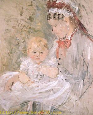 Julie with her Nurse 1880