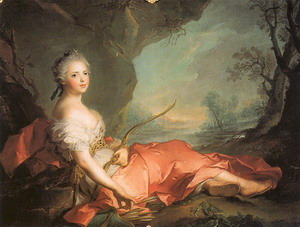 Marie-Adelaide of France as Diana 1745