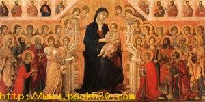 Madonna & Child Enthroned with Angels & Saints