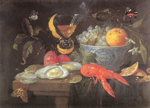 Still Life with Fruit and Shellfish 1653