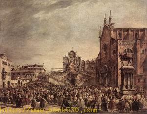 Pope Pius VI Blessing the People on Campo Santi Giovannie Paolo 1782