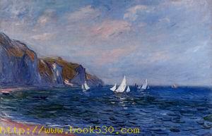 Cliffs and Sailboats at POurville 1882