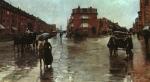 Rainy Day on Columbus Street, Boston