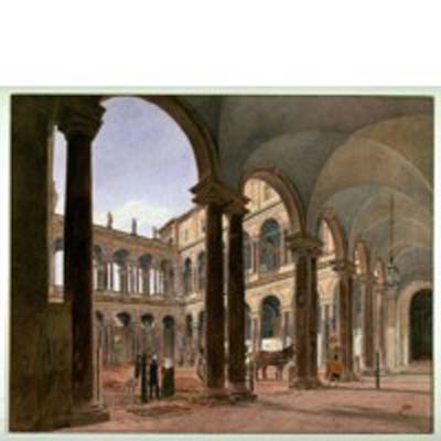 Courtyard of the Borghese Palace, Rome