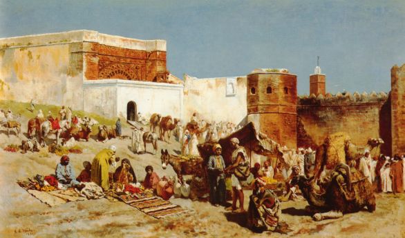 Edwin Lord Weeks - Open Market Morocco