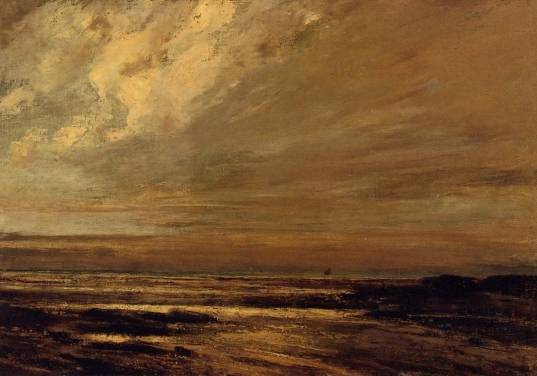Gustave Courbet - The Beach at Trouville at Low Tide 2