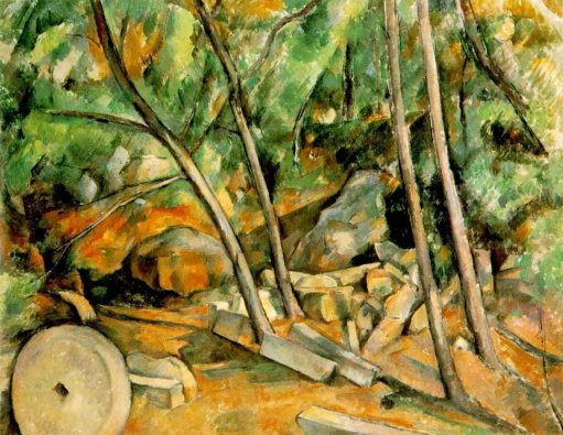 Paul Cezanne - Woods with Millstone