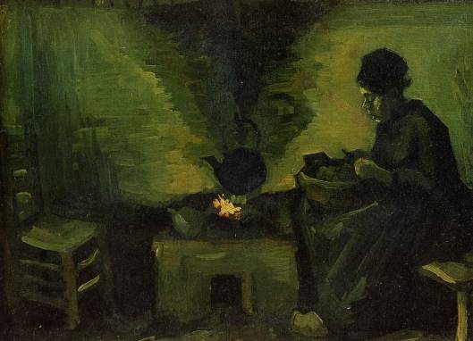 Vincent van Gogh - Peasant Woman by the Fireplace