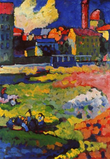 Wassily Kandinsky - Munich Schwabing With The Church Of St Ursula