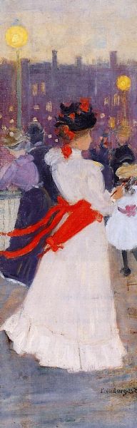 Maurice Prendergast - Lady with a Red Sash