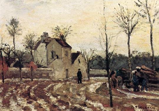 Camille Pissarro - Thaw, Pontoise