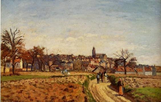 Camille Pissarro - View of Pontoise 1