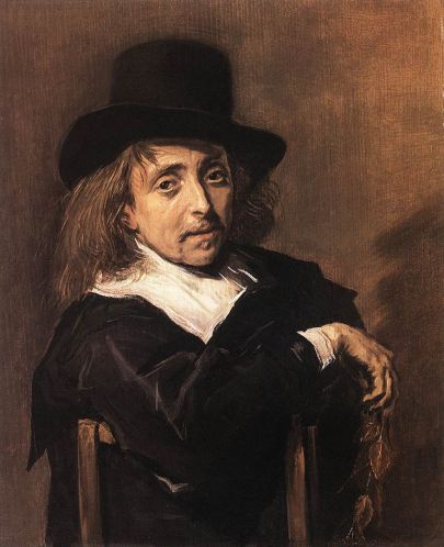 Frans Hals - Seated Man Holding a Branch