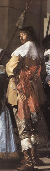 Frans Hals - The Meagre Company (detail) 4