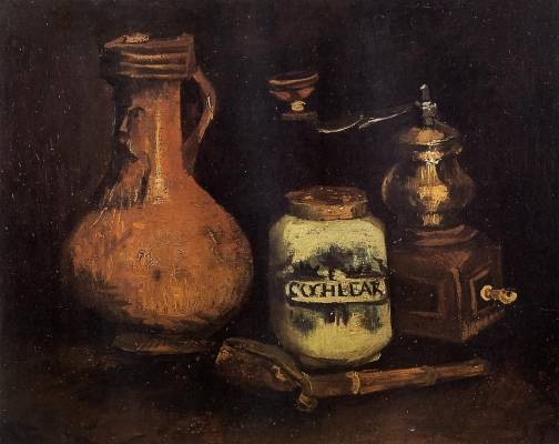 Vincent van Gogh - Still Life with Coffee Mill, Pipe Case and Jug