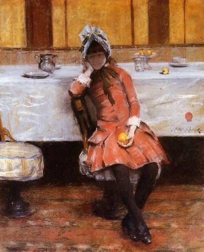 William Merritt Chase - Young Girl on an Ocean Steamer