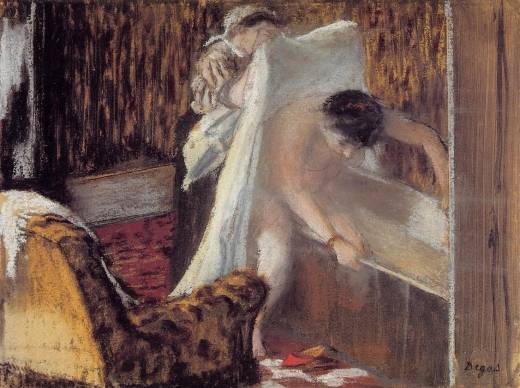 Edgar Degas - Woman Leaving Her Bath 1