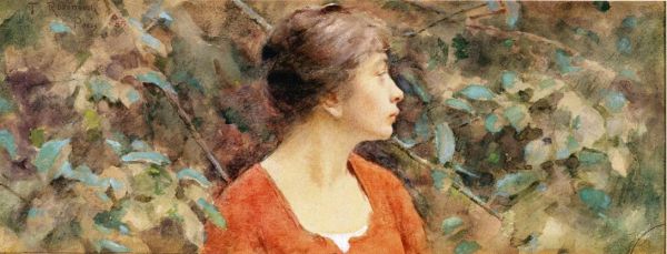 Theodore Robinson - Lady In Red