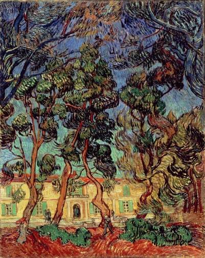Vincent van Gogh - Trees in the Garden of Saint-Paul Hospital 2