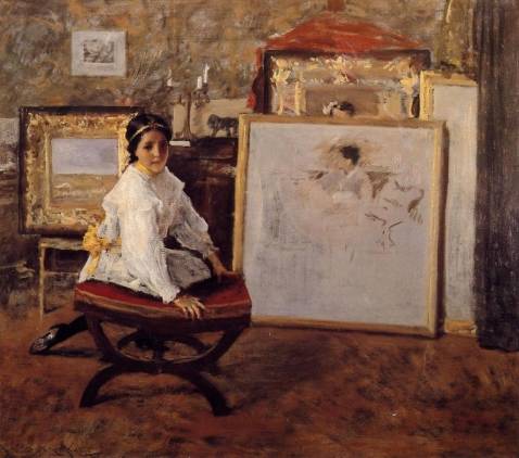 William Merritt Chase - Did You Speak to Me