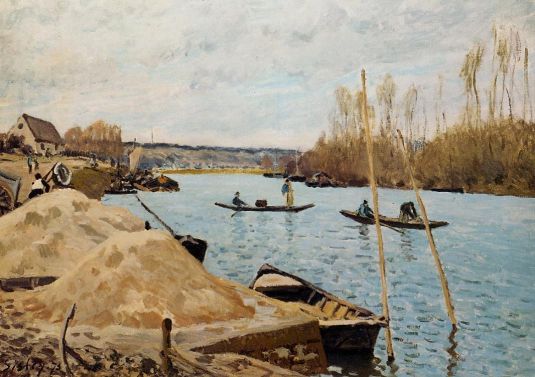 Alfred Sisley - Sand Heaps