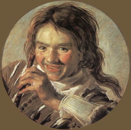 Frans Hals - Boy holding a Flute (Hearing)