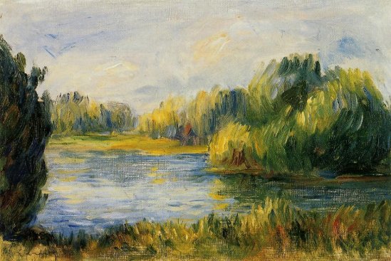 Pierre-Auguste Renoir - The Banks of the River02