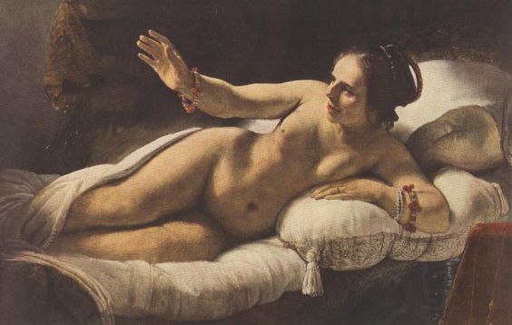 Rembrandt van Rijn - Danae (detail) 1